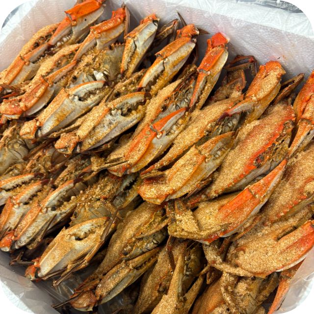 dressed colossal blue crab Male Crabs (**2 dozen**) Sometimes called super jumbo